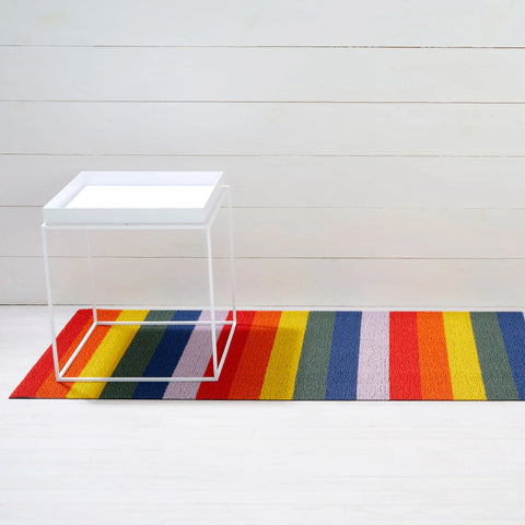 Chilewich Pride Stripe Shag Mat - Rainbow