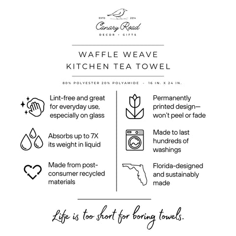 Pumpkins Waffle Weave Kitchen Towel