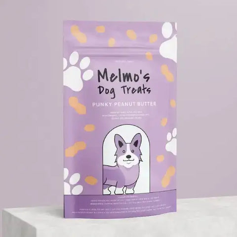 Punky Peanut Butter Organic Dog Biscuits - Melmo's Dog Treats