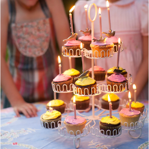 Pure Beeswax Birthday Candles - Ivory