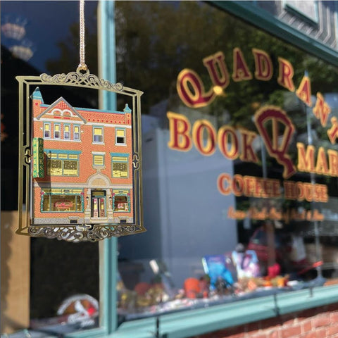 Quadrant Book Mart & Coffee House Ornament, 2.5" x 3.5"
