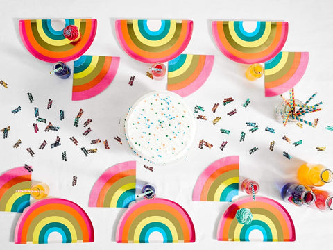 Rainbow Shaped Paper Napkins