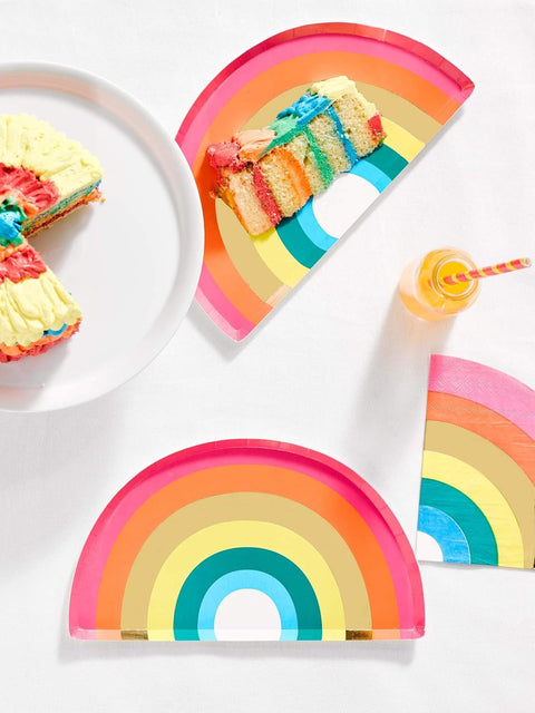 Rainbow Shaped Paper Plates