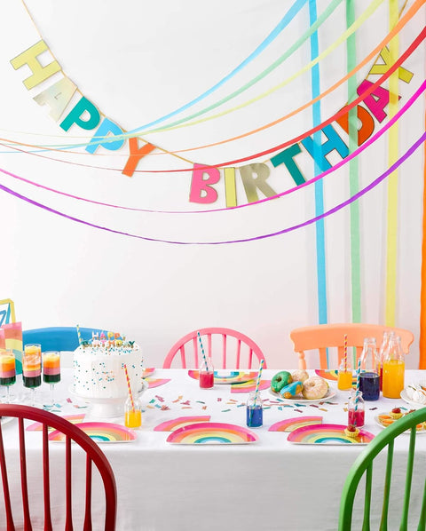 Rainbow Shaped Paper Plates