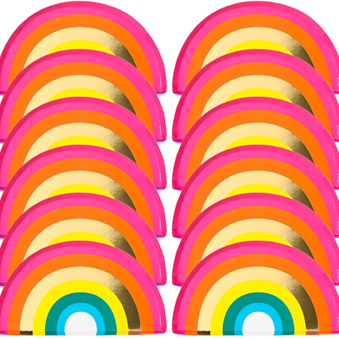 Rainbow Shaped Paper Plates