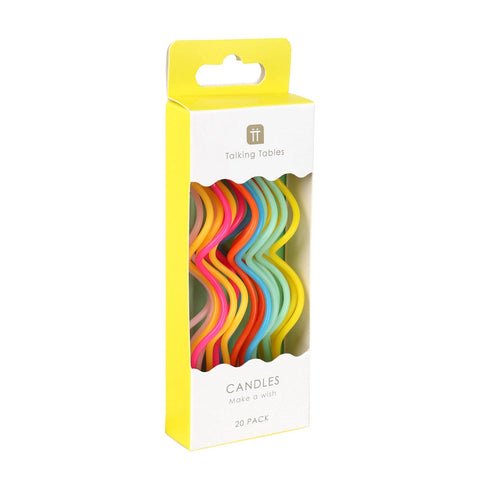 Rainbow Twist Birthday Candles