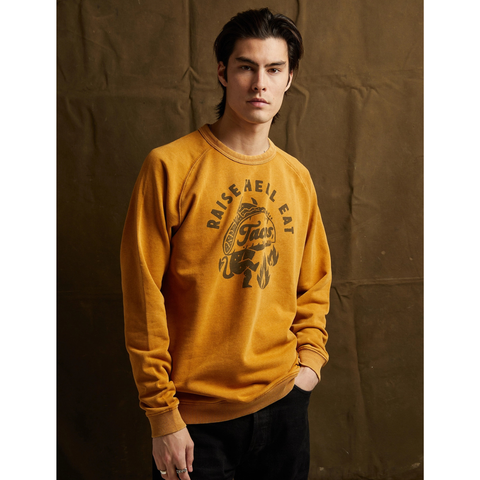 Raise Hell Eat Tacos Crewneck Sweatshirt by Pyknic