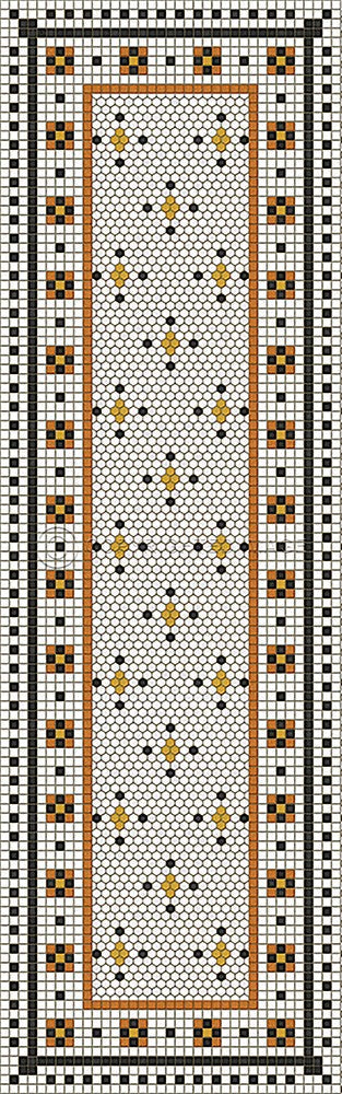 Mosaic G "Rawson Street" Vinyl Floorcloth - Spicher & Co.