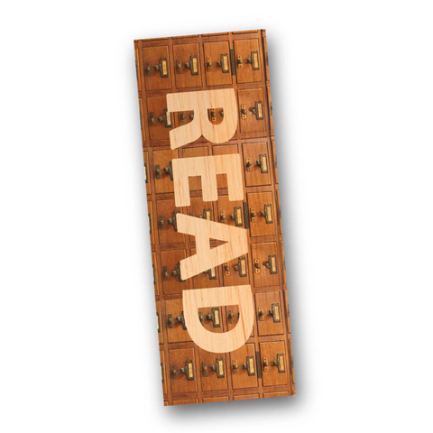 Read Vintage Card Catalog Bookmark