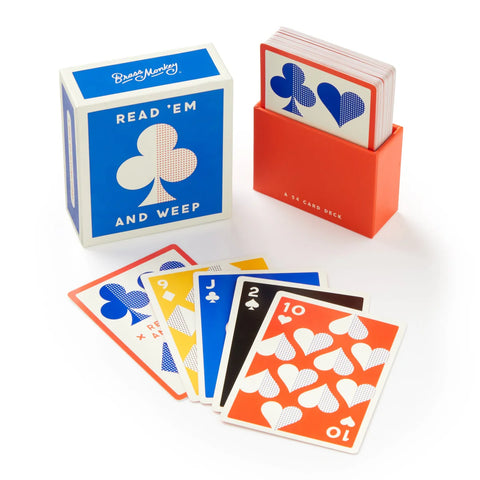 Read 'Em And Weep Playing Card Set - Brass Monkey