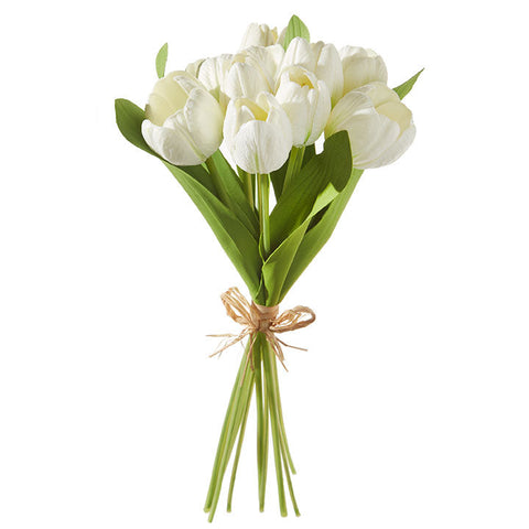 Real Touch White Tulip Bundle