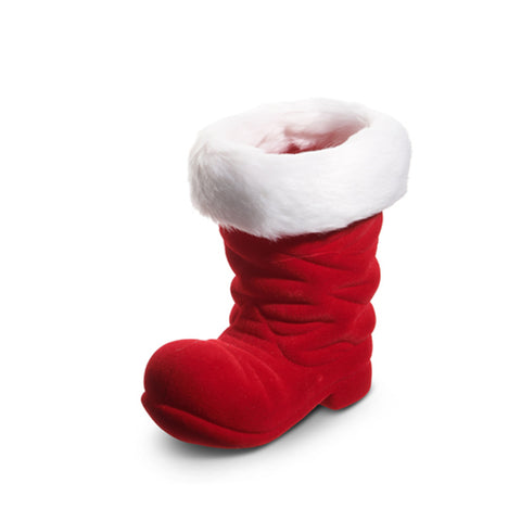 Flocked Santa Boot