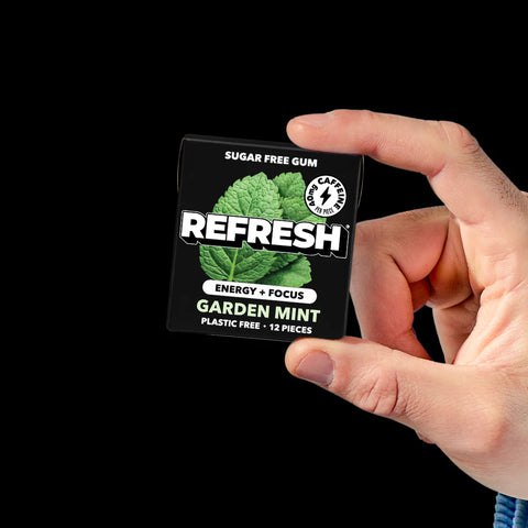 Refresh Sugar Free Caffeinated Garden Mint Gum