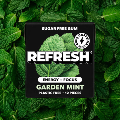 Refresh Sugar Free Caffeinated Garden Mint Gum