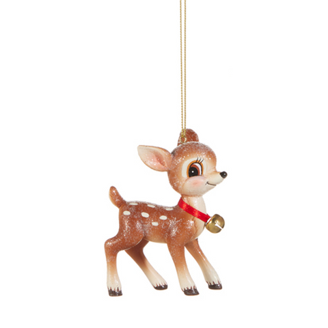 Retro Deer Ornament - A