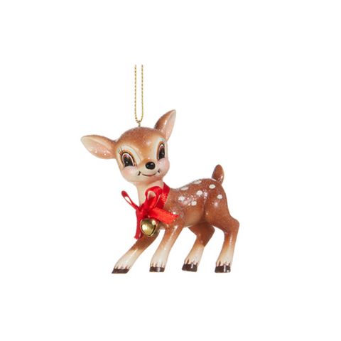 Retro Deer Ornament - B