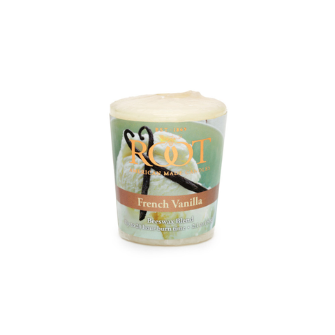 Root 20 Hour Beeswax Blend Votive -  French Vanilla - Root Candles