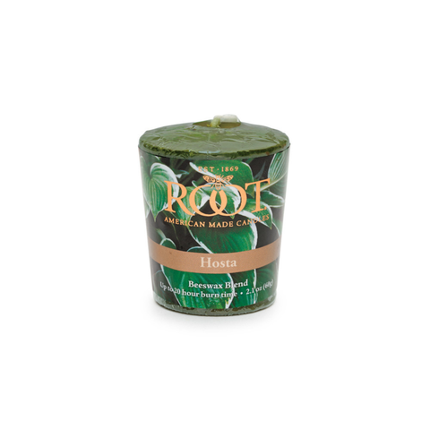 Root 20 Hour Beeswax Blend Votive - Hosta - Root Candles