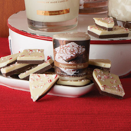 Root 20 Hour Beeswax Blend Votive - Peppermint Bark - Root Candles