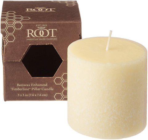 Root 3" x 3" Timberline™ Pillar Candle - Buttercream - Root Candles