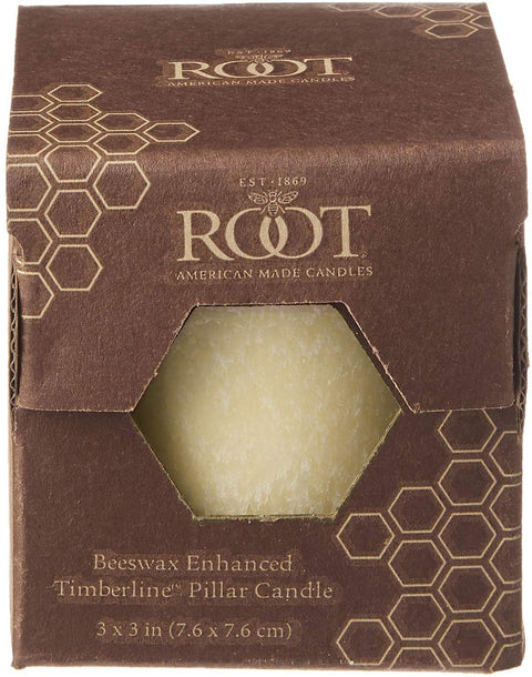 Root 3" x 3" Timberline™ Pillar Candle - Buttercream - Root Candles