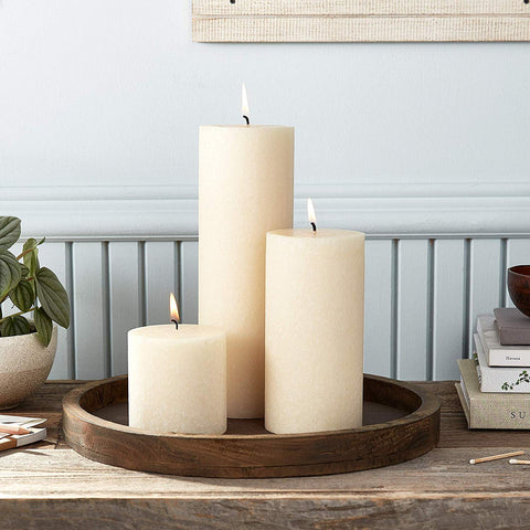 Root 3" x 9" Timberline™ Pillar Candle - Buttercream - Root Candles