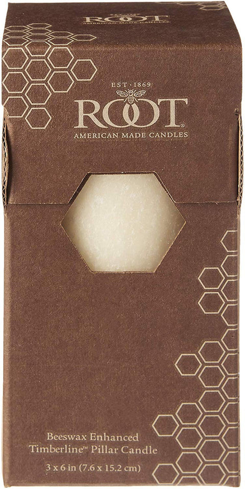 Root 3" x 6" Timberline™ Pillar Candle - Buttercream - Root Candles