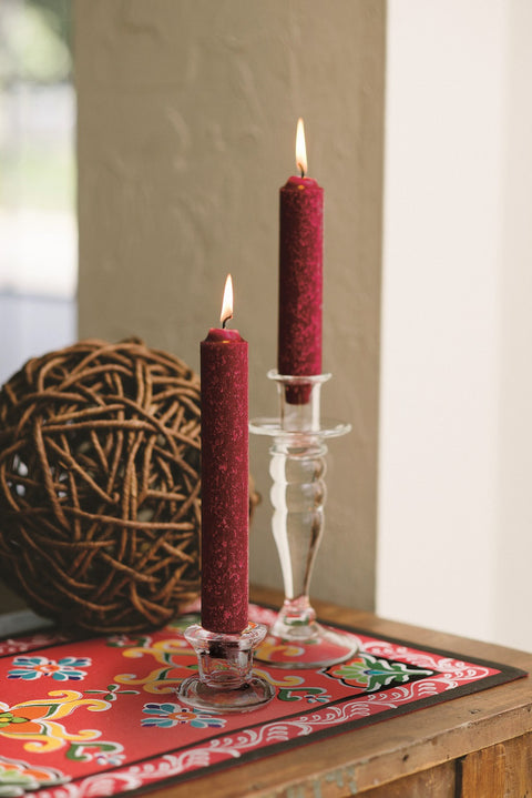 Root 7" Timberline™ Collenette® Taper Candle - Garnet - Root Candles