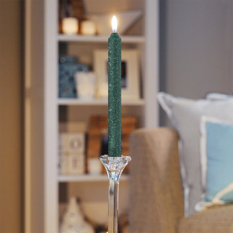 Root 9" Timberline™ Arista® Dinner Candle - Dark Green - Root Candles