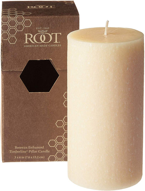 Root 3" x 6" Timberline™ Pillar Candle - Buttercream - Root Candles