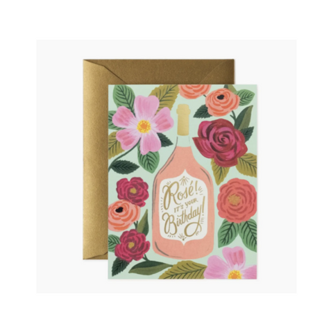 Rosé Its Your Birthday Card - Rifle Paper Co