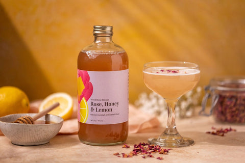 Rose, Honey, & Lemon Cocktail Mix + Mocktail Mix - Wood Stove Kitchen