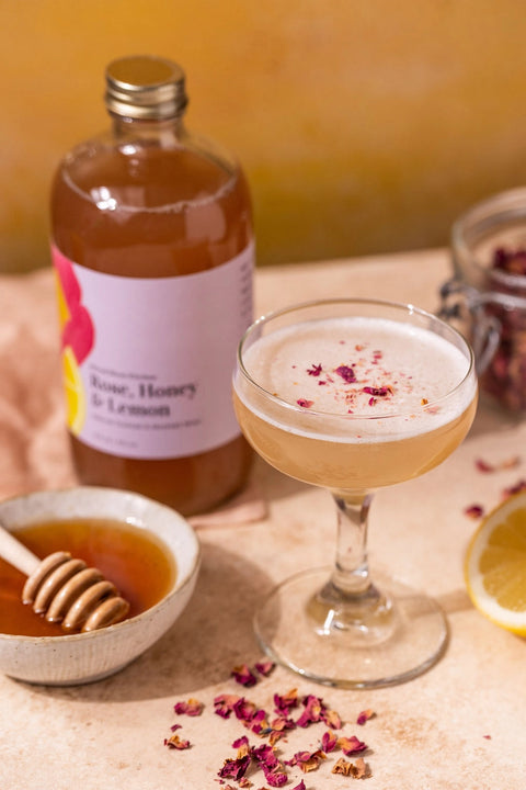 Rose, Honey, & Lemon Cocktail Mix + Mocktail Mix - Wood Stove Kitchen