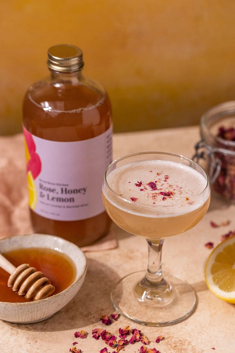 Rose, Honey, & Lemon Cocktail Mix + Mocktail Mix - Wood Stove Kitchen