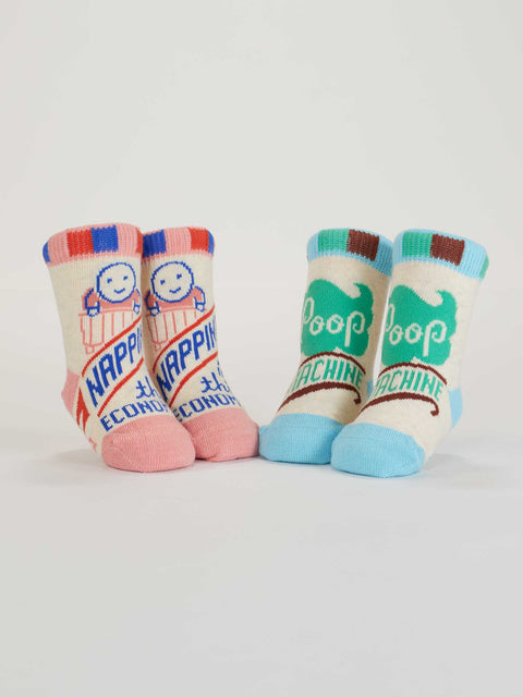 Napping? In This Economy?/Poop Machine Baby Socks