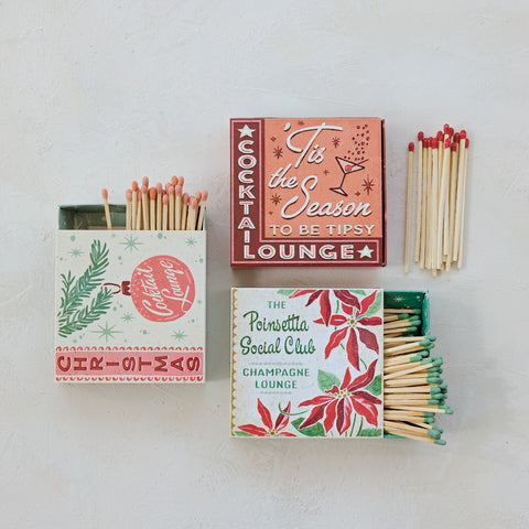 Christmas Cocktail Lounge Safety Matches