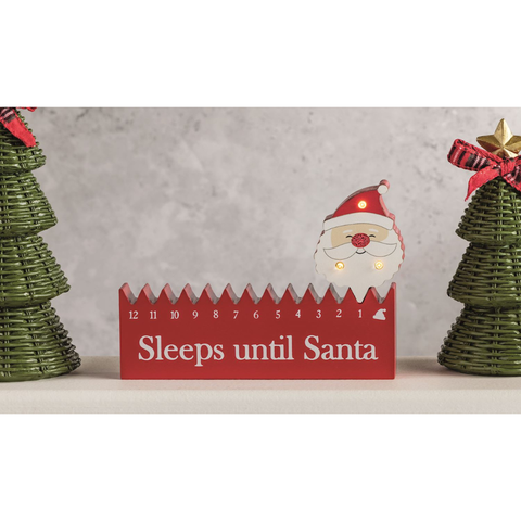 Santa Christmas Countdown Block