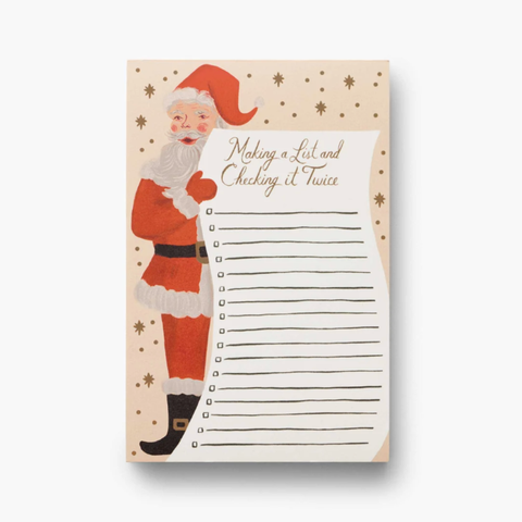 Santa's List Notepad - Rifle Paper Co