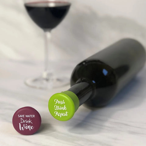 Pour Drink Repeat Wine Cap - CapaBunga®