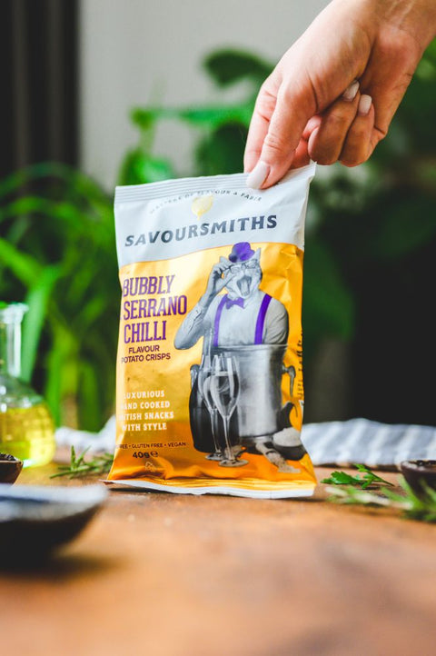 Savoursmiths Bubbly and Serrano Chilli Potato Crisps, 40g