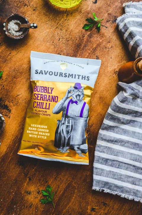 Savoursmiths Bubbly and Serrano Chilli Potato Crisps, 40g
