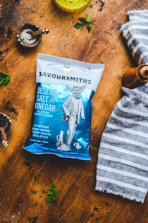 Savoursmiths Desert Salt And Vinegar Potato Crisps, 40g