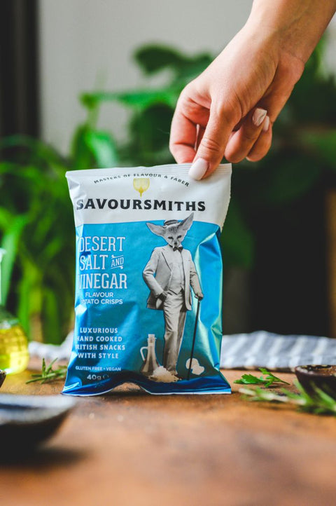 Savoursmiths Desert Salt And Vinegar Potato Crisps, 40g