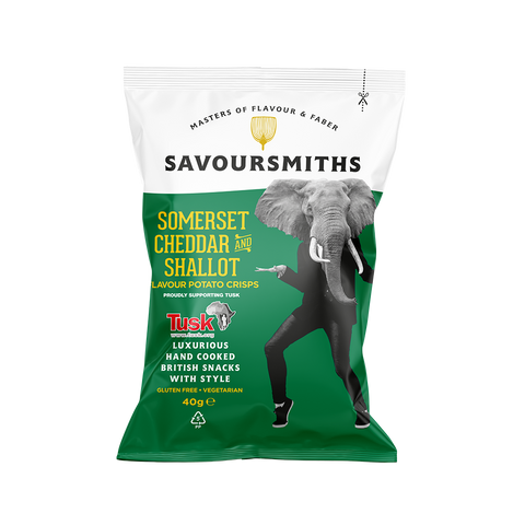 Savoursmiths Somerset Cheddar And Shallot Potato Crisps, 40g