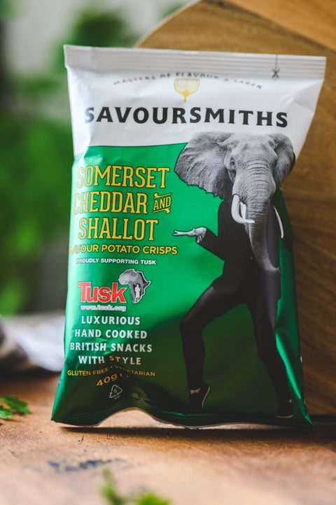 Savoursmiths Somerset Cheddar And Shallot Potato Crisps, 40g
