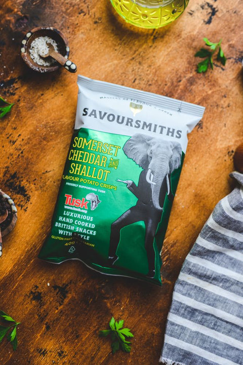 Savoursmiths Somerset Cheddar And Shallot Potato Crisps, 40g