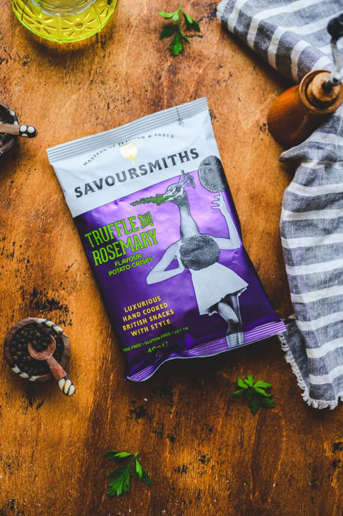 Savoursmiths Truffle And Rosemary Potato Crisps, 40g