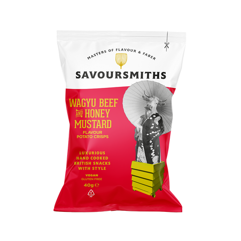 Savoursmiths Wagyu Beef And Honey Mustard Potato Crisps, 40g