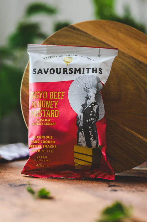 Savoursmiths Wagyu Beef And Honey Mustard Potato Crisps, 40g