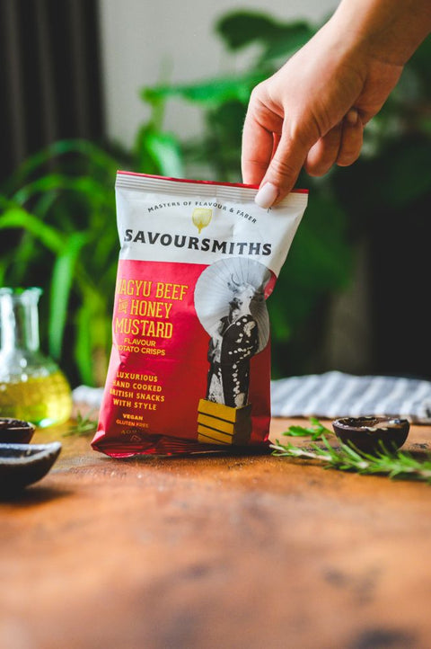 Savoursmiths Wagyu Beef And Honey Mustard Potato Crisps, 40g